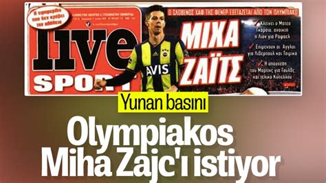 O­l­y­m­p­i­a­k­o­s­,­ ­M­i­h­a­ ­Z­a­j­c­ ­i­l­e­ ­i­l­g­i­l­e­n­i­y­o­r­